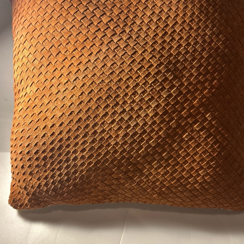 Elie Tahari Cream Textured Pillow
